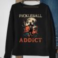 Vintage Pickleball Addict Player For Paddleball Lover Sweatshirt Gifts for Old Women
