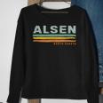 Vintage Stripes Alsen Nd Sweatshirt Gifts for Old Women