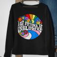 Vintage The Future Is Inclusive Lgbt Gay Rights Pride Sweatshirt Gifts for Old Women