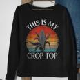 Vintage This Is My Crop Top Corn Farmer Corn Funny Gifts Sweatshirt Gifts for Old Women