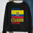 Vintage This Is My Ecuador Flag Costume For Halloween Ecuador Funny Gifts Sweatshirt Gifts for Old Women