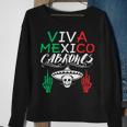 Viva Mexico Cabrones Independence Day Mexican Flag Mexico Sweatshirt Gifts for Old Women