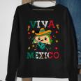 Viva Mexico Mexican Flag Independence Day Cute Taco Sweatshirt Gifts for Old Women