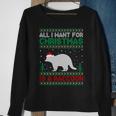 All I Want For Xmas Is A Raccoon Ugly Christmas Sweater Sweatshirt Gifts for Old Women