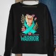Warrior Ovarian Cancer Awareness Sweatshirt Gifts for Old Women