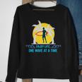 Wave Riding Windsurfer With Surfboard Sweatshirt Gifts for Old Women