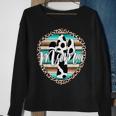 Western Mom Serape Cow Cactus Leopard Cowgirl Rodeo Mama Sweatshirt Gifts for Old Women