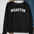 Wharton Name Last Family First College Arch Sweatshirt Gifts for Old Women