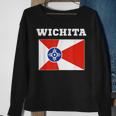 Wichita Usa Travel Kansas Flag Gift American Sweatshirt Gifts for Old Women