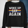 Woke Up Gay Again - Funny Lgbt Lgbtq Sayings Sweatshirt Gifts for Old Women