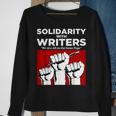 Writers Guild Of America On Strike Solidarity With Writers Sweatshirt Gifts for Old Women