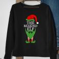 Xmas Holiday Matching Ugly Christmas Sweater The Bearded Elf Sweatshirt Gifts for Old Women