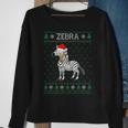 Xmas Zebra Ugly Christmas Sweater Party Sweatshirt Gifts for Old Women