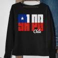 Ya Po Chile Flag And Map Word Fill Chile Funny Gifts Sweatshirt Gifts for Old Women