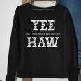 Yee Haw Vintage Retro Pink Country Girl Western Cowgirl Sweatshirt Gifts for Old Women