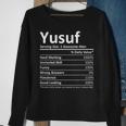 Yusuf Nutrition Funny Birthday Personalized Name Gift Idea Sweatshirt Gifts for Old Women