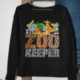 Zookeeper Costume Zebra Wild Print African Animal Keeper Sweatshirt Gifts for Old Women