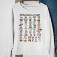 Abc Coping Skills Alphabet Mental Health Awareness Counselor Sweatshirt Gifts for Old Women