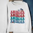 America Patriotic 4Th Fourth Of July Independence Day Sweatshirt Gifts for Old Women