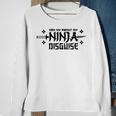 Ask Me About My Ninja Disguise Karate Funny Saying Vintage Sweatshirt Gifts for Old Women
