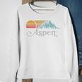 Aspen Colorado Vintage Mountain Sunset Eighties Retro Sweatshirt Gifts for Old Women