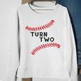 Baseball Turn Two Double Play Fielders Choice League Gift Sweatshirt Gifts for Old Women