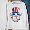 Baseball Uncle Sam4Th Of July Boys American Flag Sweatshirt Gifts for Old Women