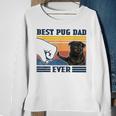 Best Pug Dad Ever Black Version Vintage Father Day Sweatshirt Gifts for Old Women
