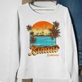 Bimini Bahamas Beach Summer Vacation Palm Sunset Bahamas Funny Gifts Sweatshirt Gifts for Old Women