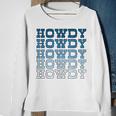 Blue Wild West Western Rodeo Yeehaw Howdy Cowgirl Country Sweatshirt Gifts for Old Women