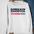 Bordeaux France Flag Tricolor French Distressed Cool Sweatshirt Gifts for Old Women