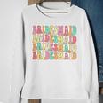 Bridesmaid Bride I Do Crew Retro Groovy Bachelorette Party Sweatshirt Gifts for Old Women