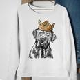 Cane Corso Dog Wearing Crown Sweatshirt Gifts for Old Women