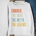 Charlie The Best Man Myth Legend Funny Best Name Charlie Sweatshirt Gifts for Old Women