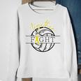 Childhood Cancer Awareness Together We Fight Volleyball Sweatshirt Gifts for Old Women