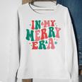 Christmas In My Merry Era Xmas Holiday Christmas Sweatshirt Gifts for Old Women