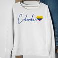 Colombia Heart Pride Colombian Flag Sweatshirt Gifts for Old Women