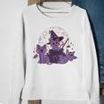 Cute Black Cats Moon Halloween Cat Halloween Cat Sweatshirt Gifts for Old Women