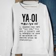 Distressed Yaoi Definition - Bl Boys Love Sweatshirt Gifts for Old Women