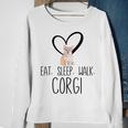 Eat Sleep Walk Corgi Dog Sweatshirt Gifts for Old Women