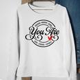 You Are Enough Worthy Strong Kind Capable Motivational Quote Sweatshirt Gifts for Old Women