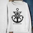 Funny Anchor But Did We Sink Sailor Gift Idea Sweatshirt Gifts for Old Women