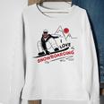 Funny I Love Snowboarding Snow Lovers Gift Snowboarding Funny Gifts Sweatshirt Gifts for Old Women