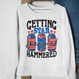 Getting Star Spangled Hammered Funny 4Th Of July Patriotic Sweatshirt Gifts for Old Women