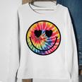 Happy Face Tie Dye Smile Face Sweatshirt Gifts for Old Women