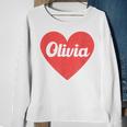 I Heart Olivia First Names And Hearts I Love Olivia Sweatshirt Gifts for Old Women