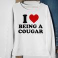 I Love Being A Cougar I Heart Being A Cougar Sweatshirt Gifts for Old Women