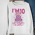 Im 10 Bday Axolotl Party Cute 10Th Birthday Kids Axolotl Sweatshirt Gifts for Old Women