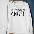 I'm Totally An Angel Lazy Diy Halloween Or Christmas Costume Sweatshirt Gifts for Old Women