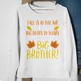 Kids Big Brother Fall Pregnancy Announcement Autumn Baby 2 Sweatshirt Gifts for Old Women